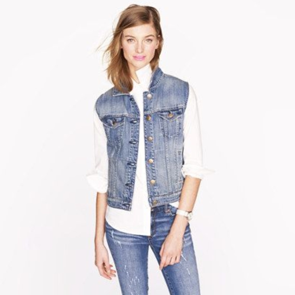 NWOT J. Crew Denim Women's Vest (xs)